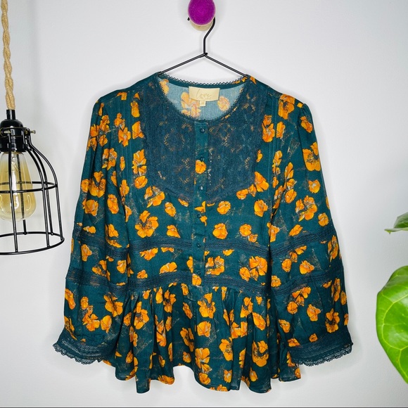 NWT Love the Label - Soraya Buttondown Blouse Top M - Picture 2 of 12